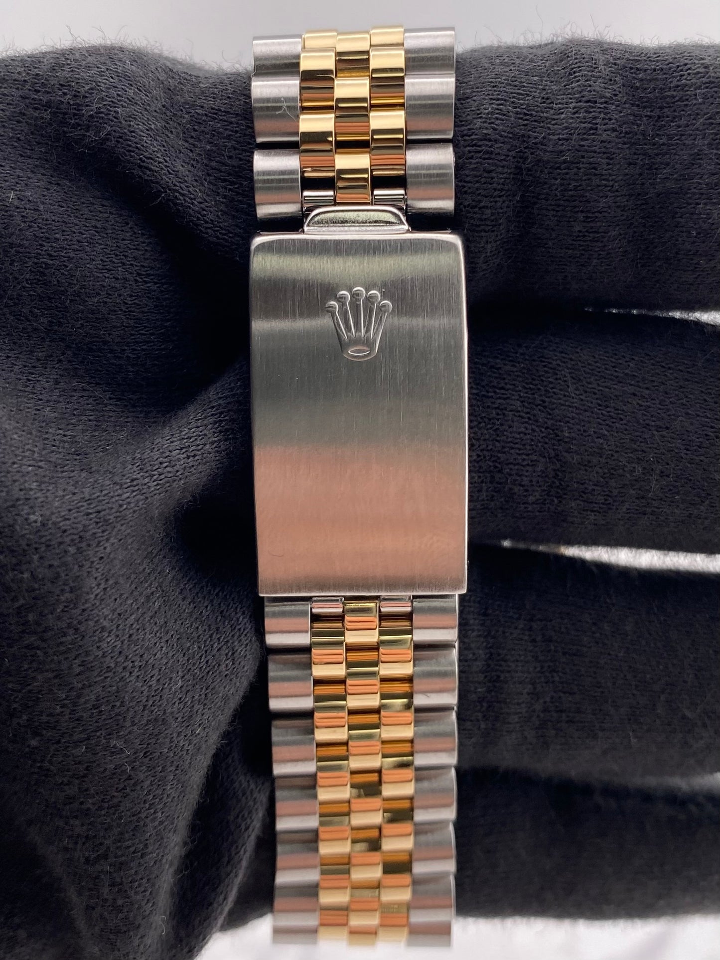 Rolex Datejust Champagne Stick Dial on D Link Jubilee Bracelet Ref. 16013 1987 — view 4