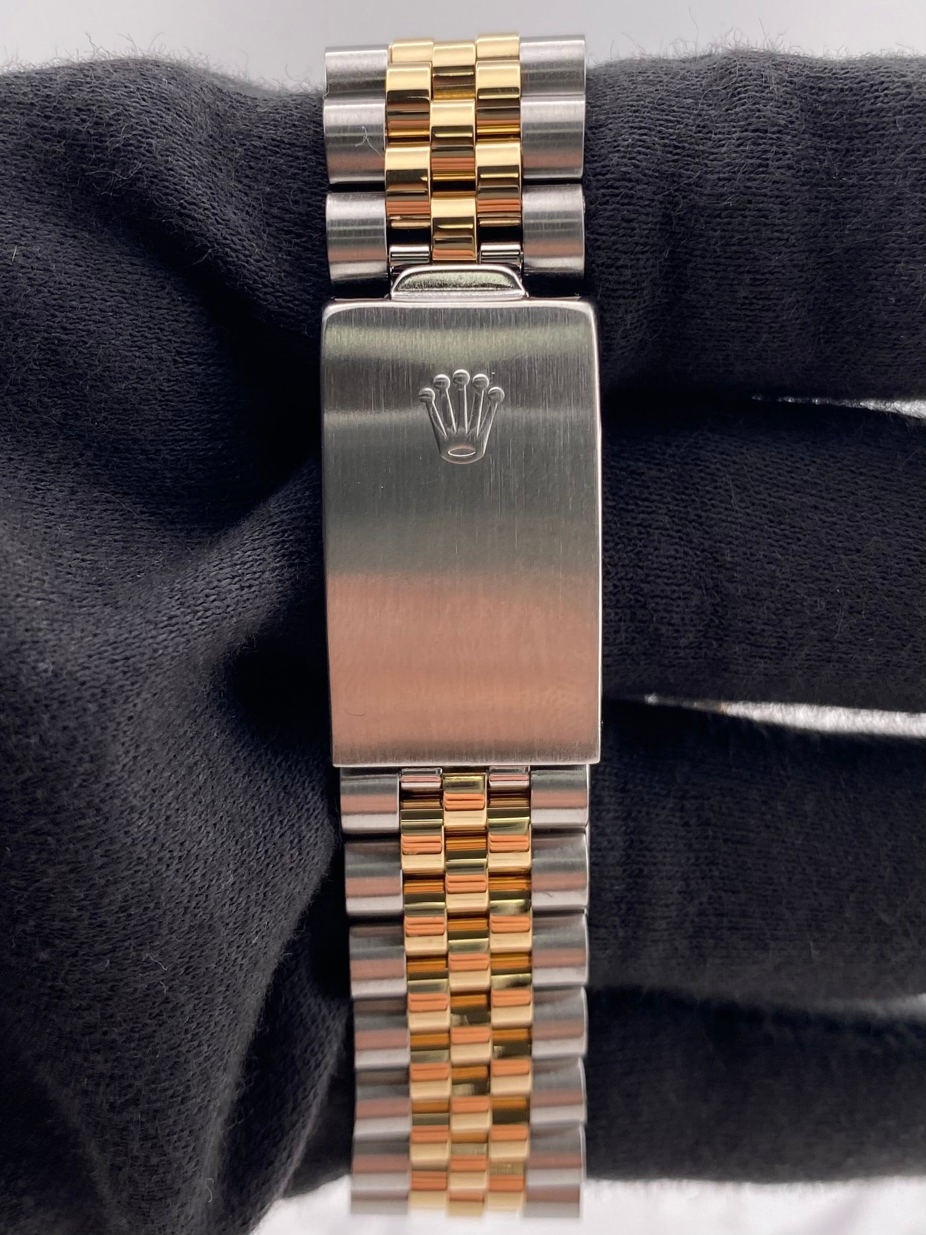 Rolex Datejust Champagne Stick Dial on D Link Jubilee Bracelet Ref. 16013 1987 — view 4