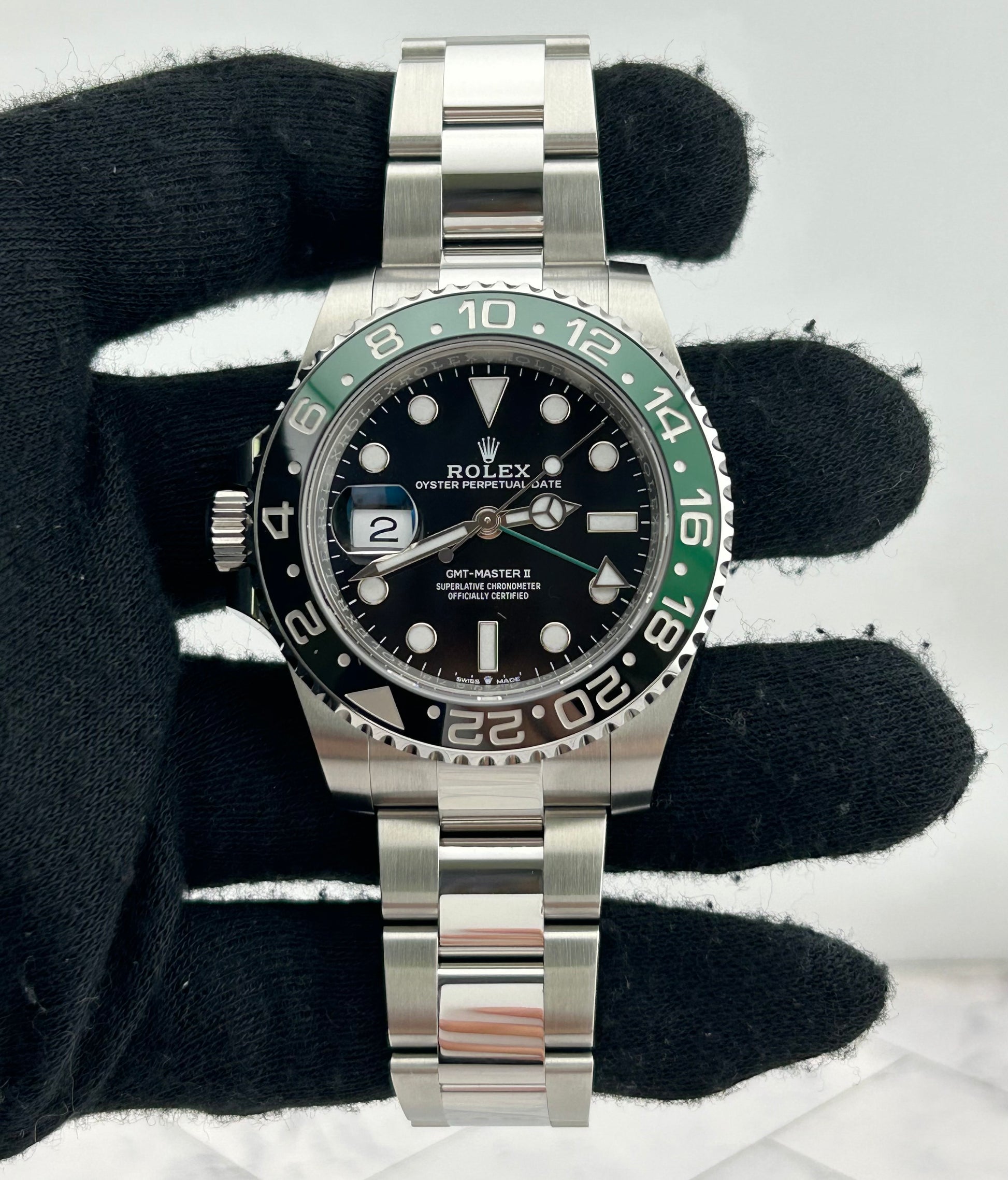 Rolex GMT-Master II "Sprite" Black Dial on Oyster Ref. 126720VTNR Card 2026 — view 2