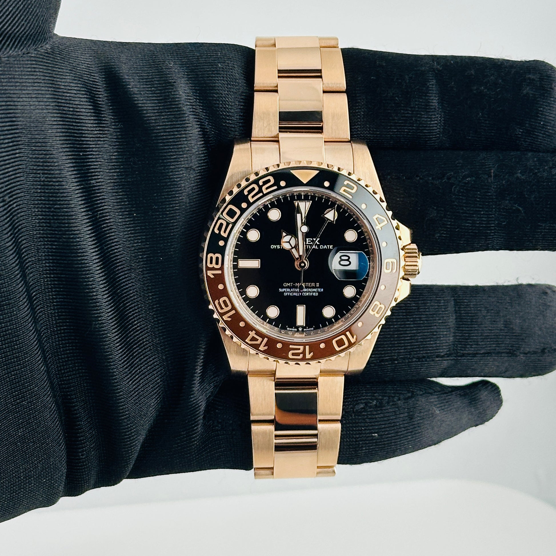 Rolex GMT-Master II "Root Beer" Black Dial on Oyster Ref. 126715CHNR Card 2021 — view 2