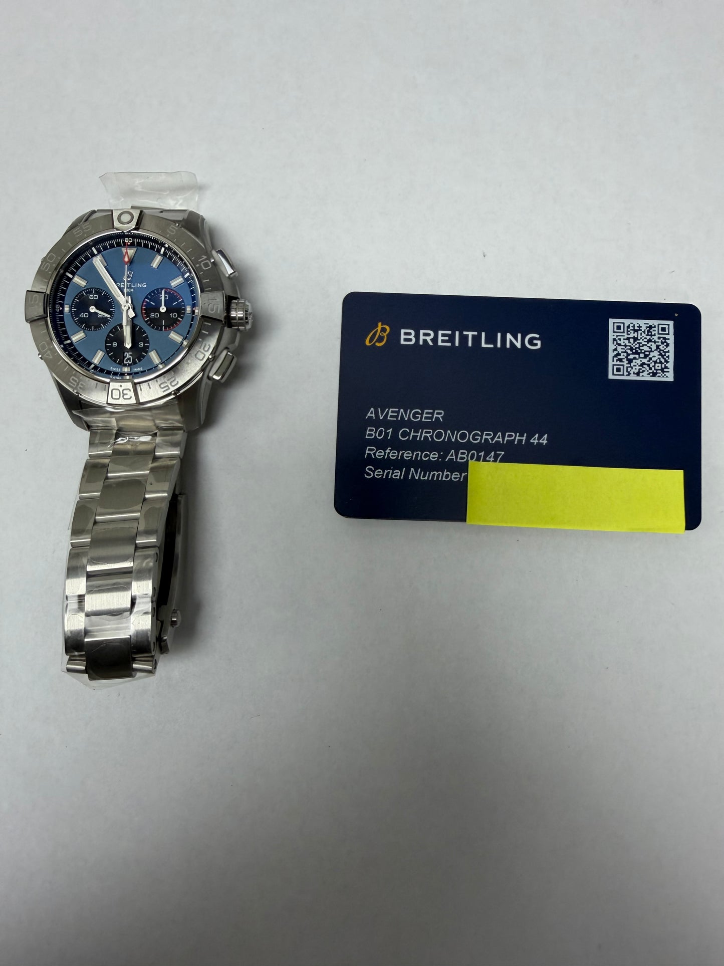Breitling Avenger B01 Chronograph Blue Dial on Bracelet Ref. AB0147101C1A1 Card 2026 — view 7