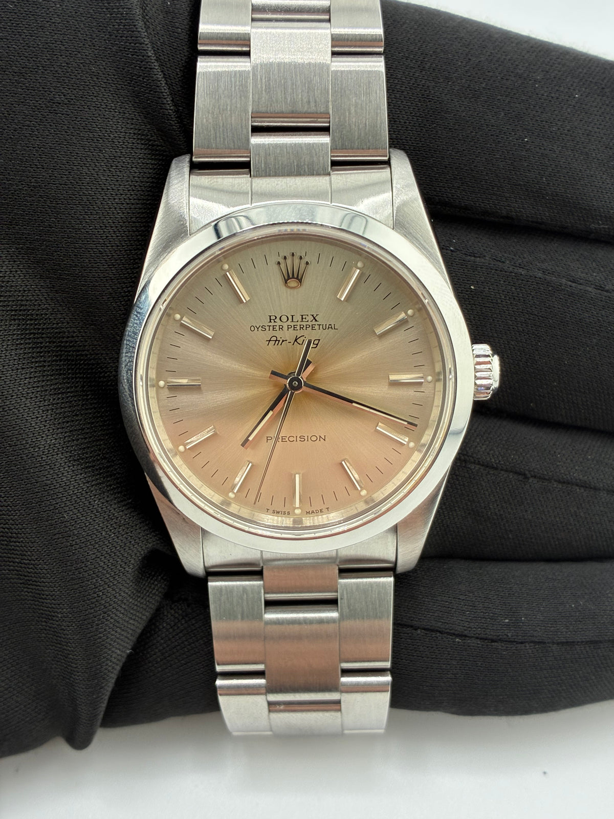 Rolex Air-King Silver Dial on Oyster Bracelet Ref. 14000 1991 — view 2