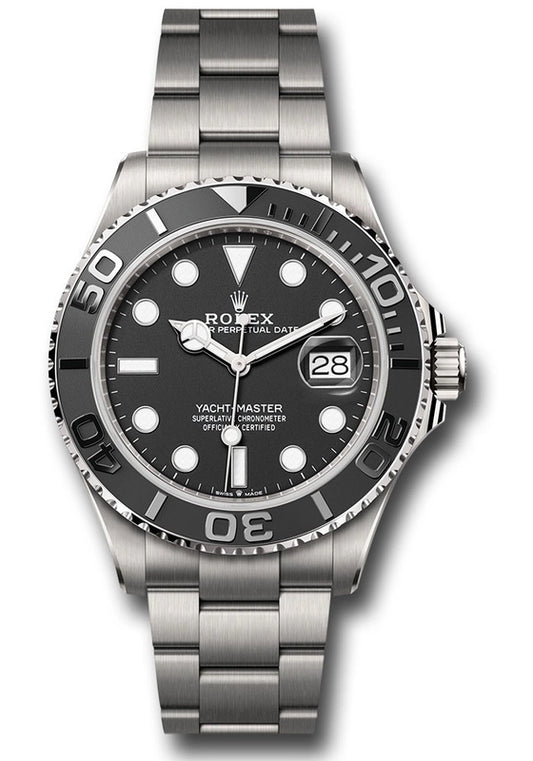 Rolex Rlx Titanium Yacht-Master 42 Black Dial on Oyster Ref 226627 with New Style Card Green 2026