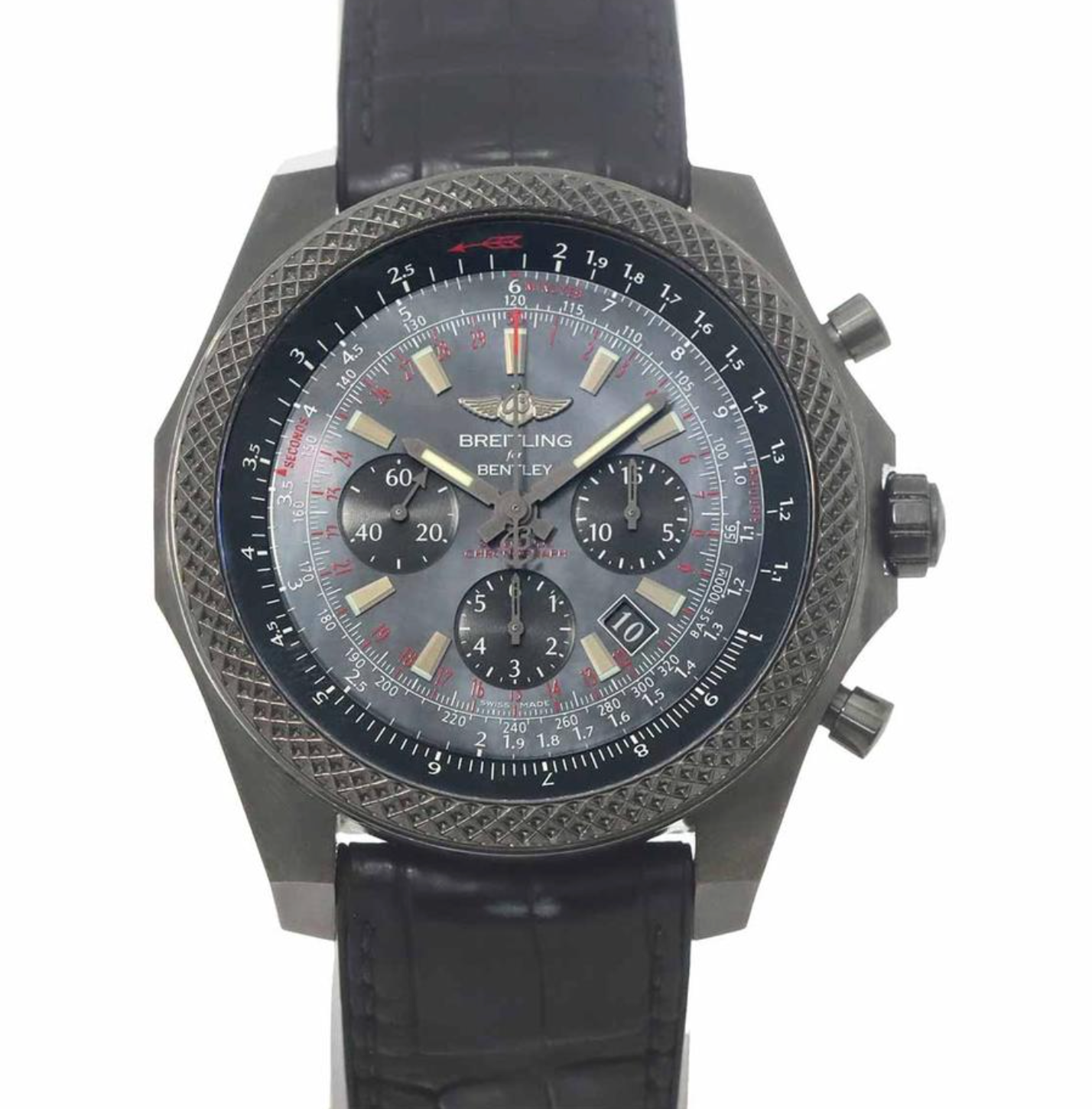 Breitling Bentley B06 Black Mop Dial on Rubber Strap Ref. MB061113/BE60 Card 2016