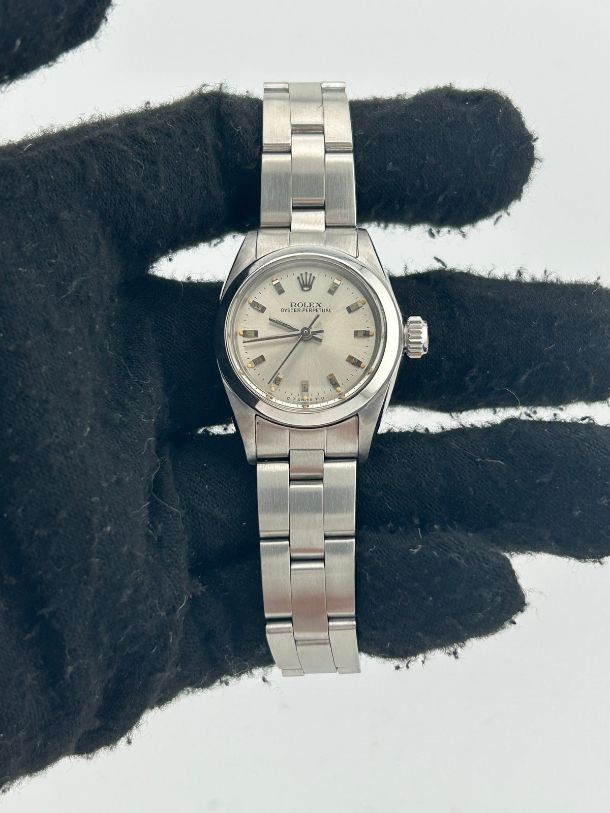 Rolex Oyster Perpetual Silver Index Dial on Oyster Steel Bracelet Ref. 6718 1978 — view 2