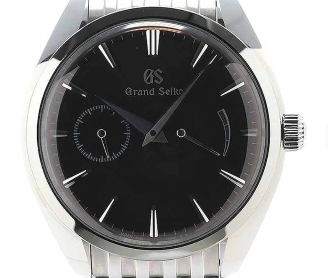 Grand Seiko Elegance Black Dial on Stainless Steel Bracelet Ref. 9S63-00A0/SBGK009 Manuals Only and Box