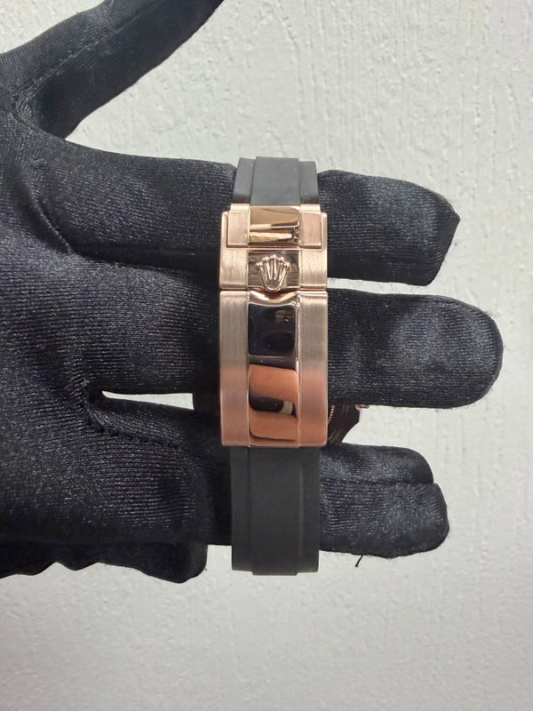 Rolex Yacht-Master 37 Matt Black Dial on Oysterflex Ref 268655 with New Style Card White 2018