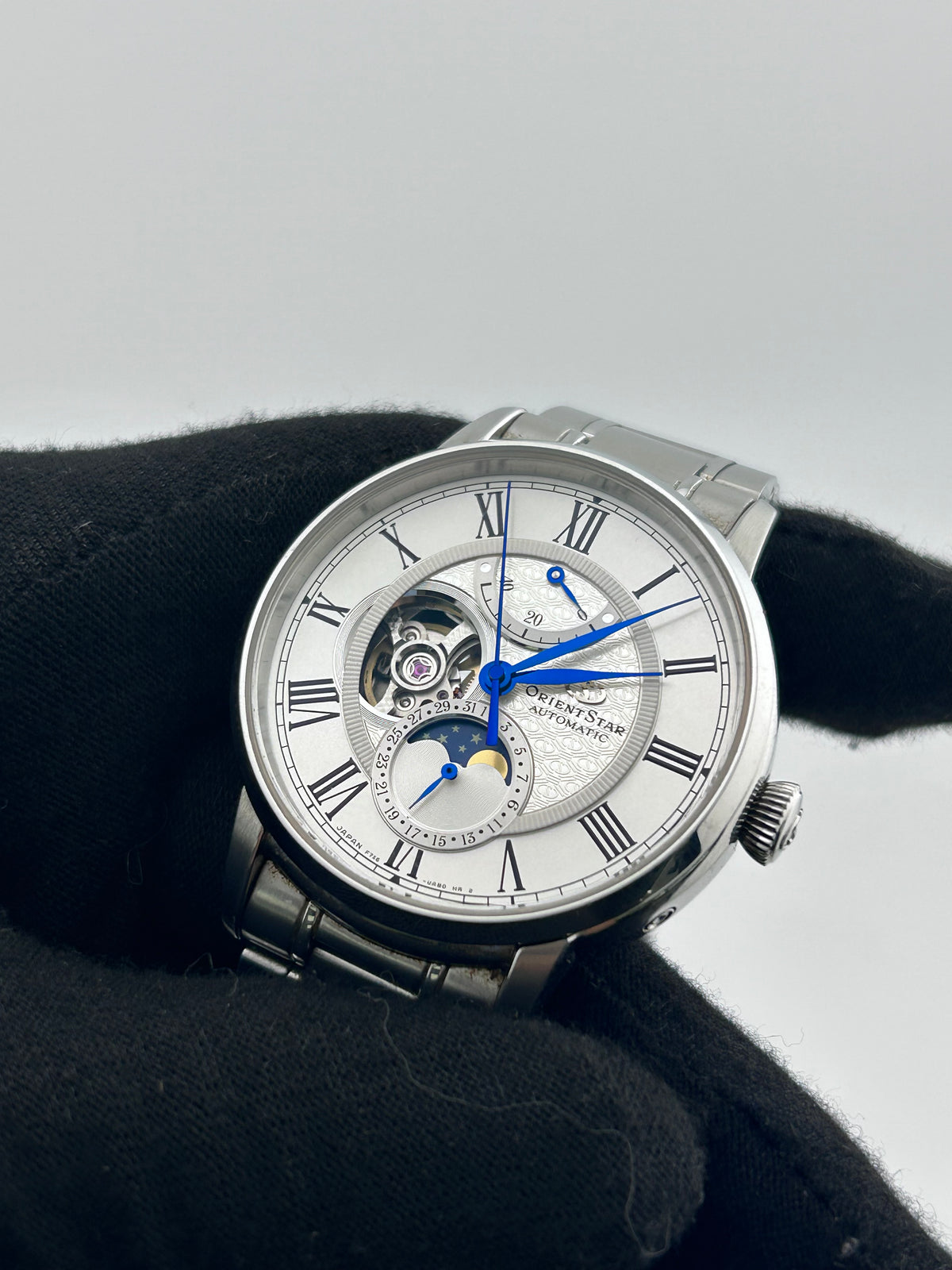 Orient Star Classic White Dial on Stainless Steel Ref. F7X6-UAA0 Complete — view 2