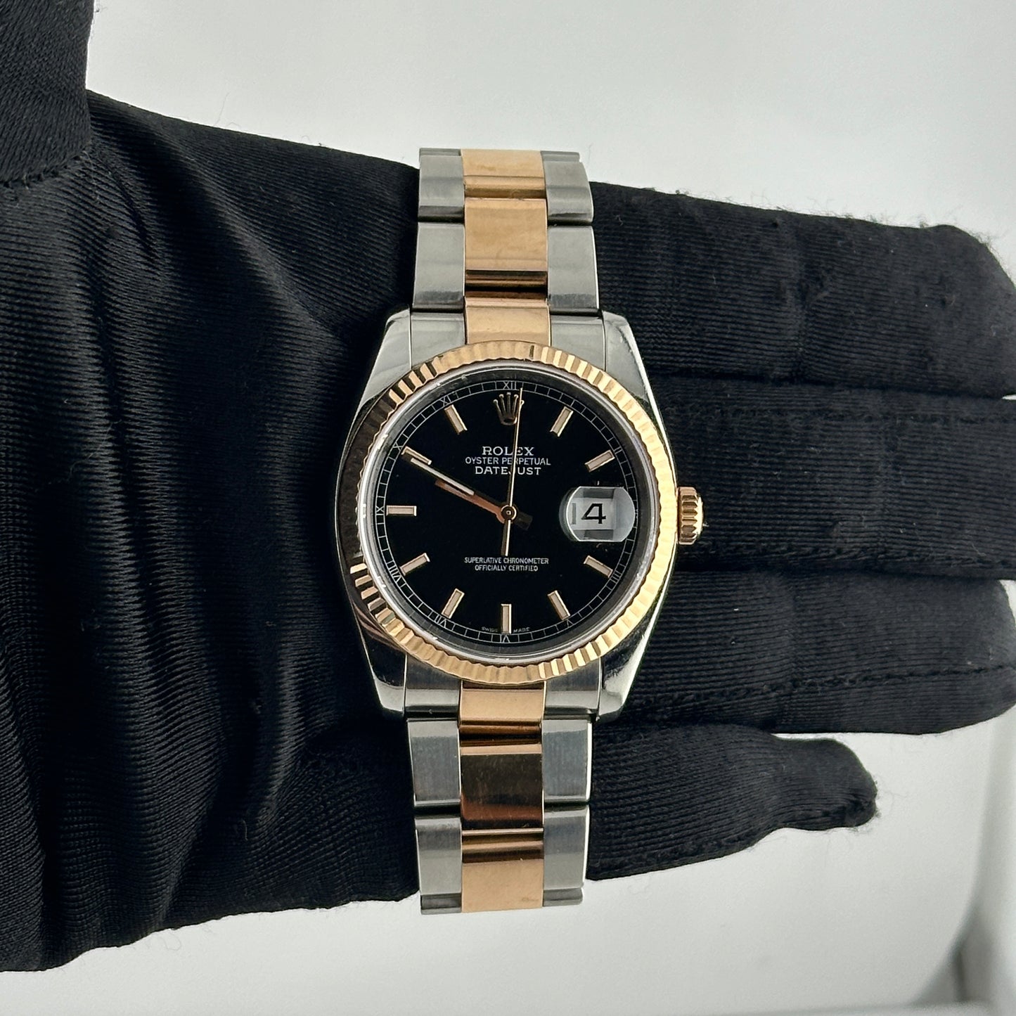 Rolex Datejust Black Stick Dial on Oyster Ref. 116231 2009 — view 2