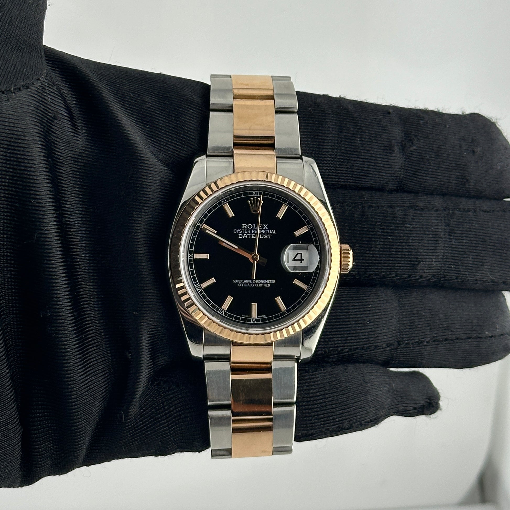 Rolex Datejust Black Stick Dial on Oyster Ref. 116231 2009 — view 2