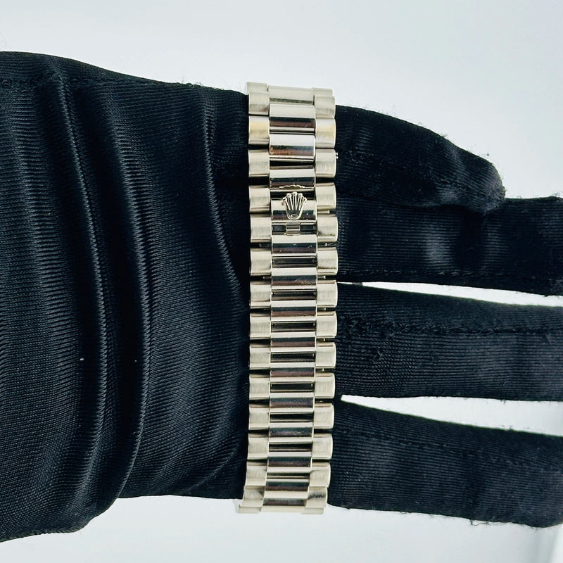 Rolex Day-Date Black Diamond Dial on President Ref 218239 with Card Old Green 2010