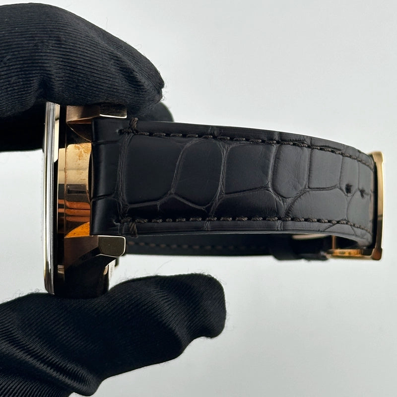 Zenith El Primero Tourbillon White Chronograph Dial on Dark Brown Leather Ref 18.2280.4035 with Card 2023