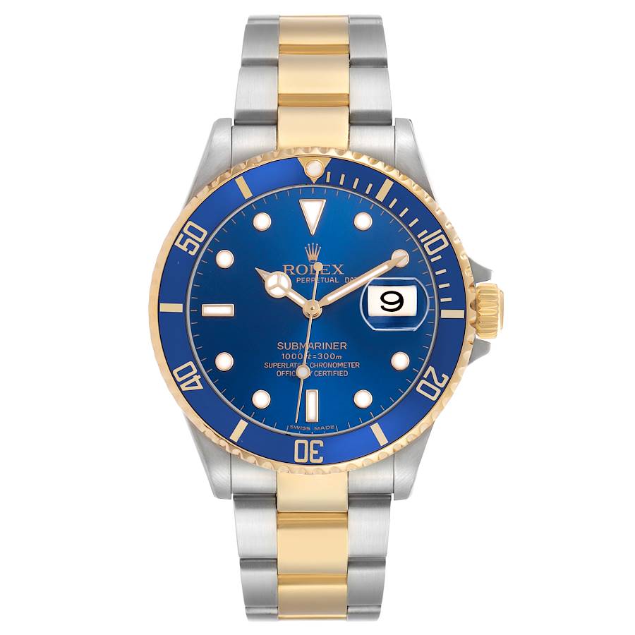 Rolex Submariner Blue Dial on Oyster Bracelet Ref. 16613 2000