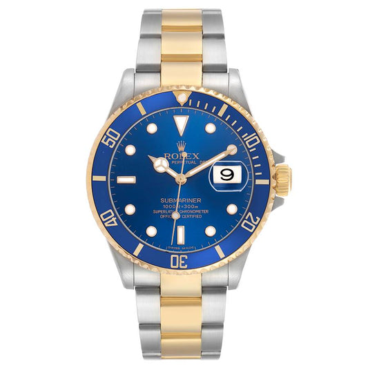 Rolex Submariner Blue Dial on Oyster Bracelet Ref. 16613 2000