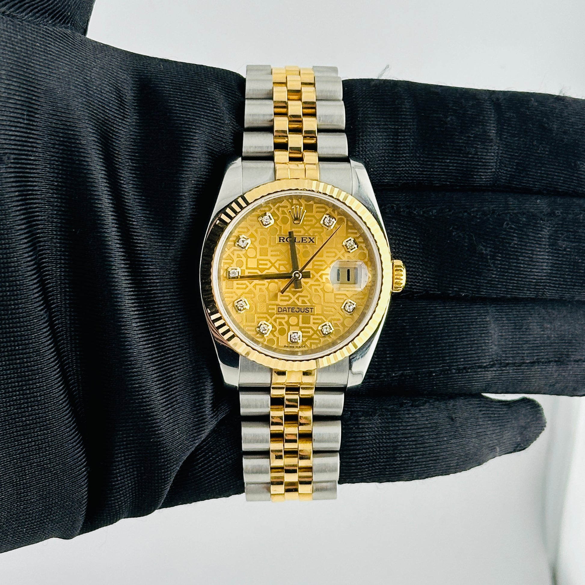 Rolex Datejust Gold Anniversary Diamond Dial Dial on Jubilee Ref. 116233 Card 2009 — view 2