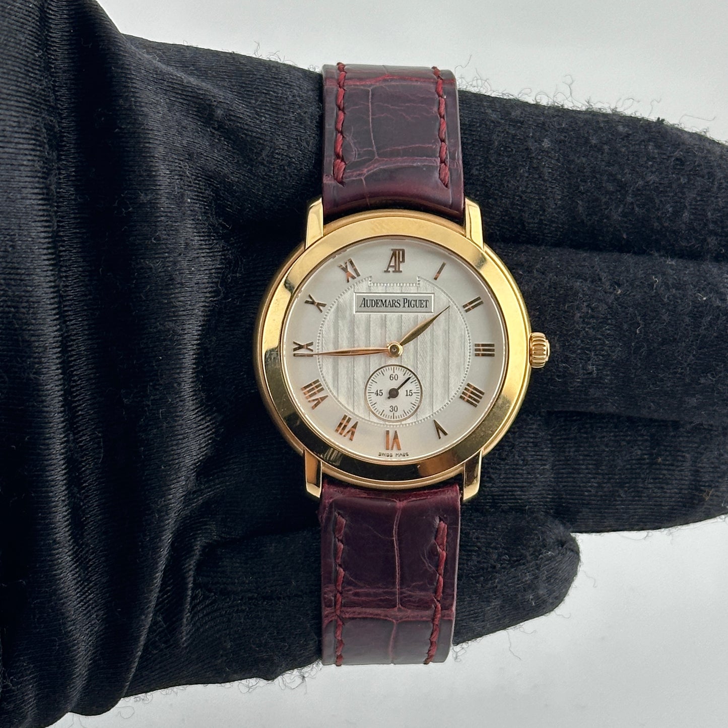 Audemars Piguet Jules Ivory Roman Dial on Leather Ref. 15056OR — view 2