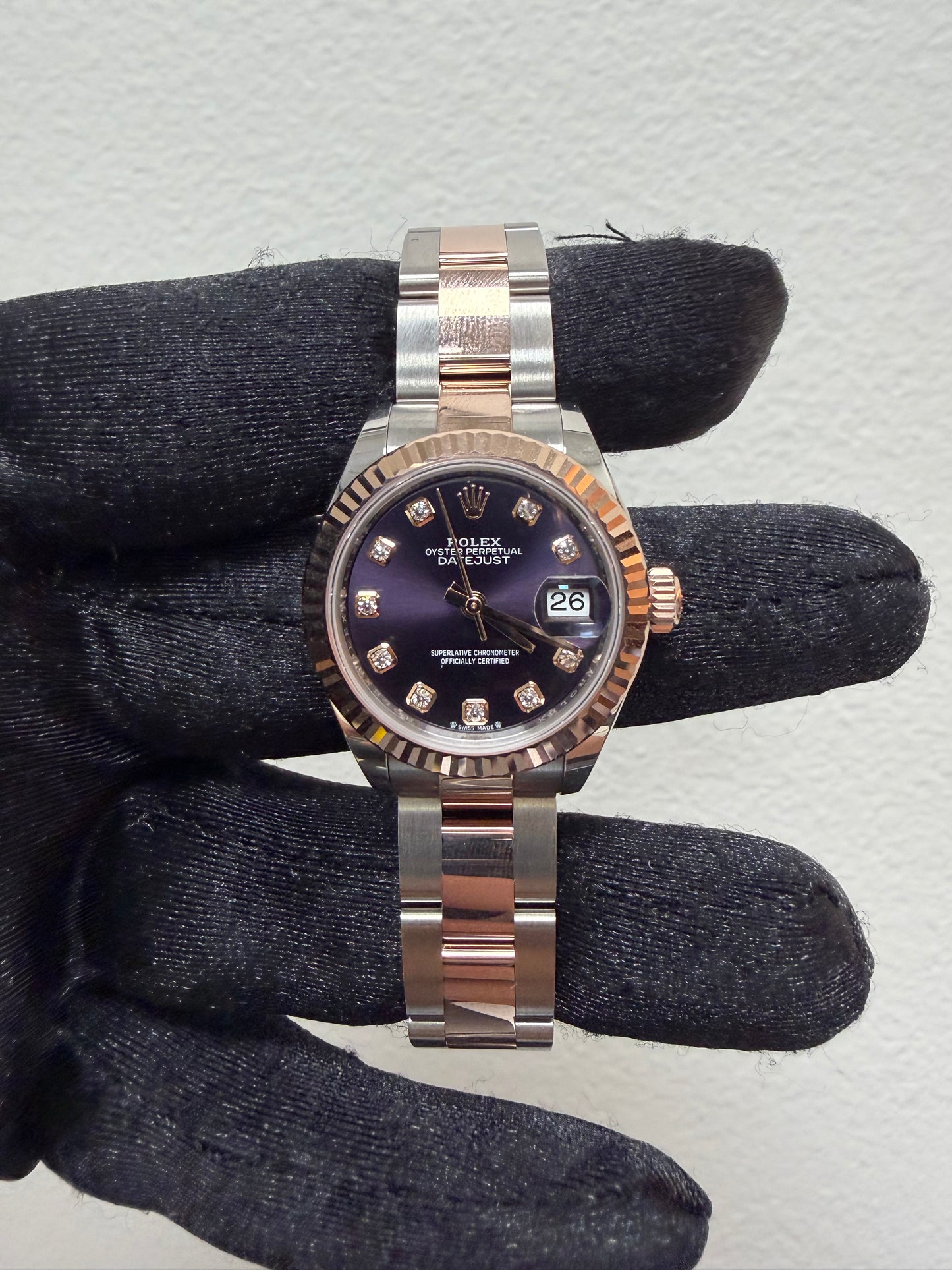Rolex Datejust Lady Aubergine Diamond Dial on Oyster Ref. 279171 Card 2026 — view 2