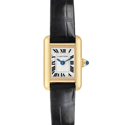 Cartier Tank Louis Mini Silver Roman Numerals Dial on Leather Band Ref. 4567 / WGTA0352 Complete 2025