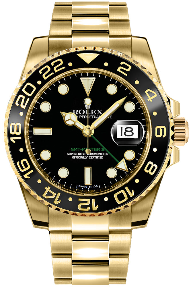 Rolex GMT-Master II Black Dial on Oyster Ref. 116718LN Card 2016