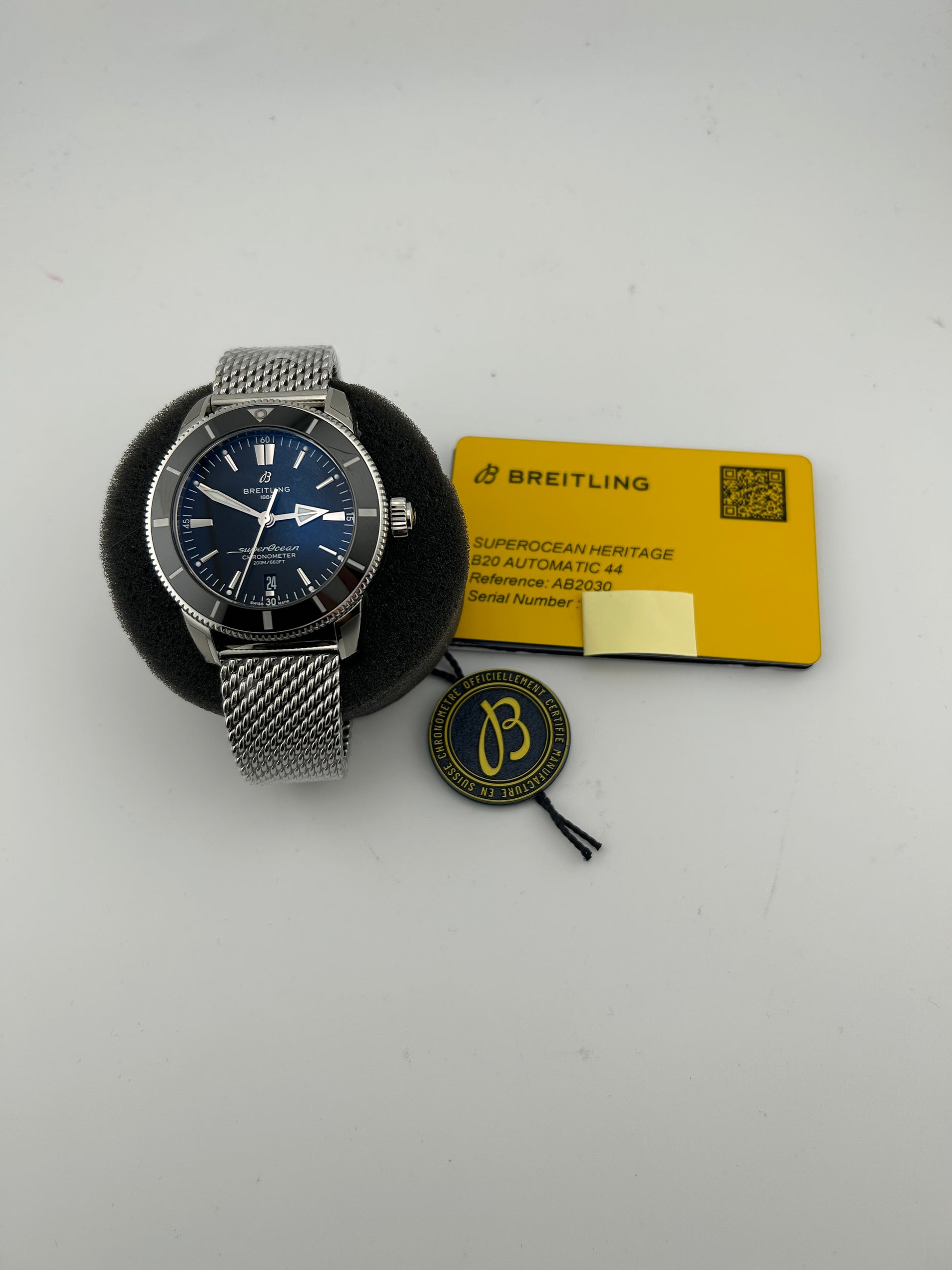 Breitling Superocean H√©ritage II B20 Automatic Black Dial on Bracelet Ref. AB2030121B1A1 Complete 2026 — view 7