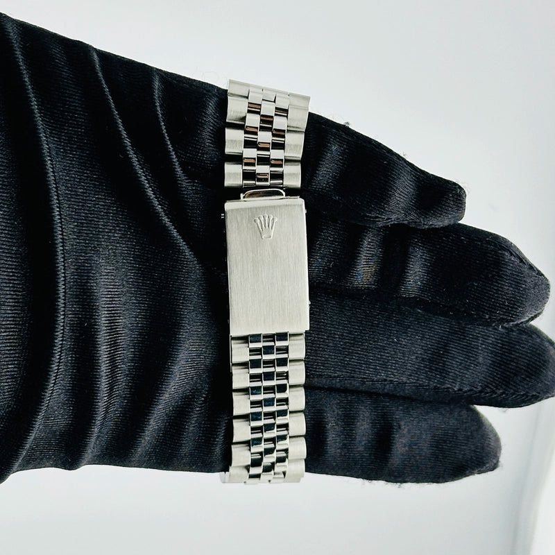 Rolex Datejust Silver Stick Dial on D Link Jubilee Ref 16030