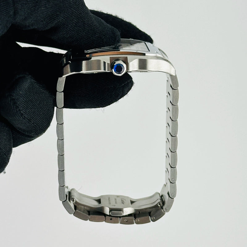 Cartier Santos Silver Roman Dial on Stainless Steel Bracelet Ref 4072/WSSA0018 with Card 2025