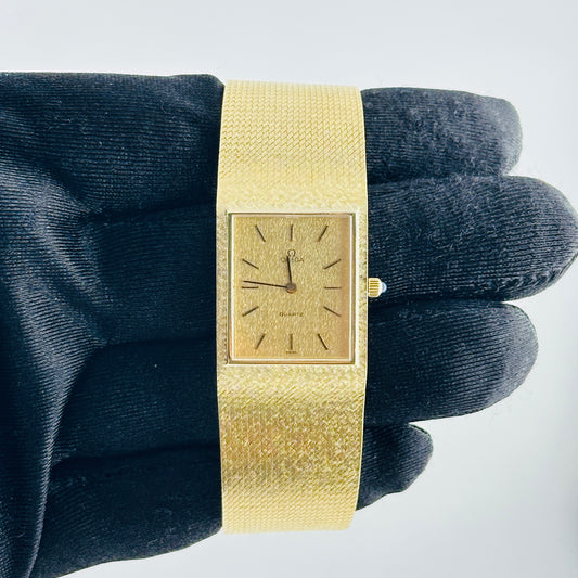 Omega Vintage Cocktail Gold Linen Stick Dial on Mesh Ref. 19130063913006