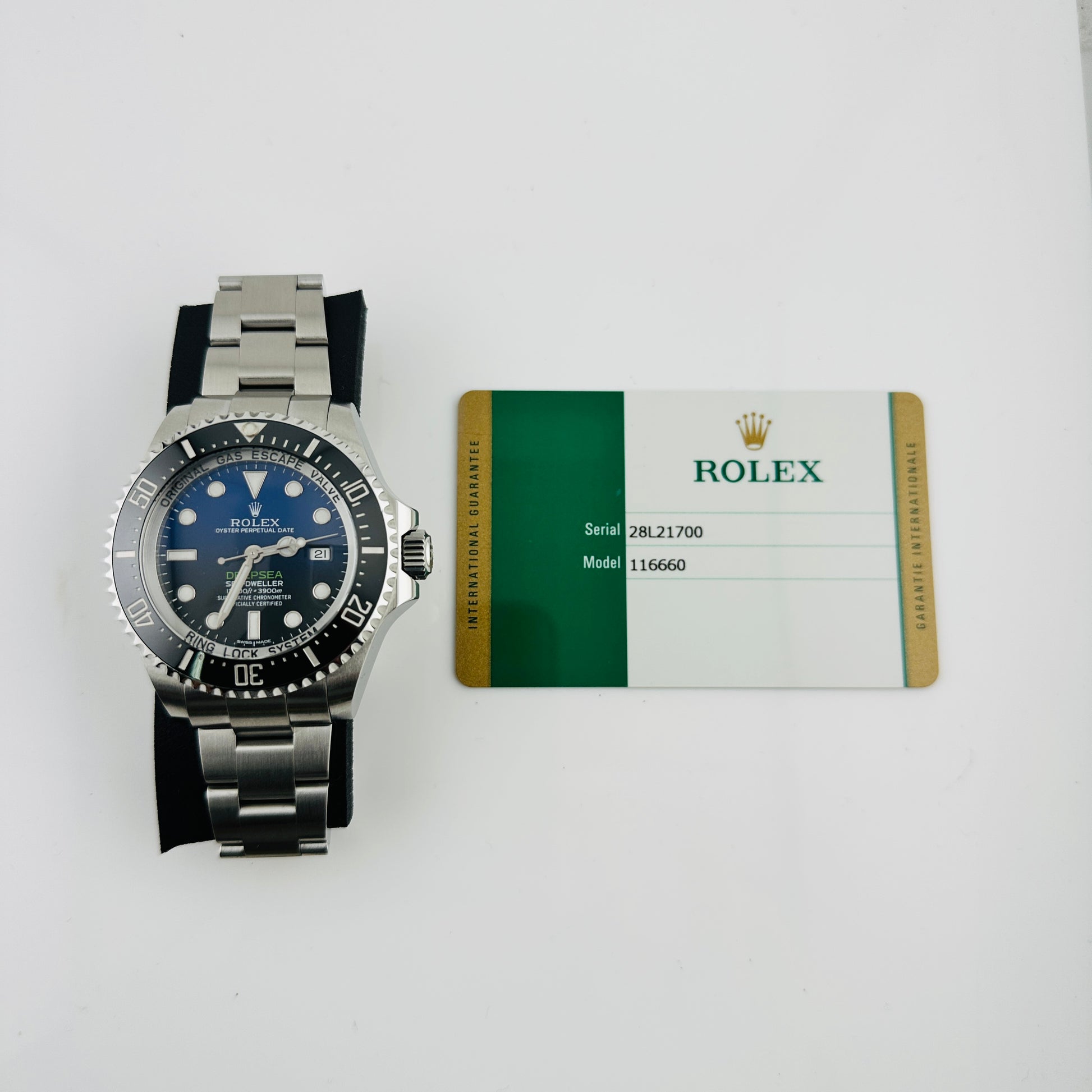 Rolex Sea-Dweller Deepsea James Cameron Dark Blue/Black Dial on Oyster Ref. 116660 Card 2015 — view 7