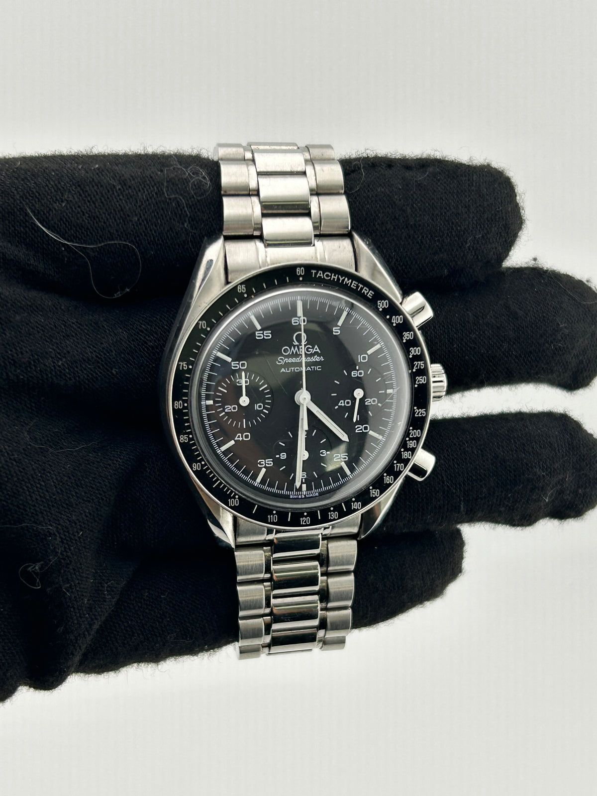Omega Speedmaster Reduced Black Dial on Stainless Steel Ref. 3510.5 Card — view 2
