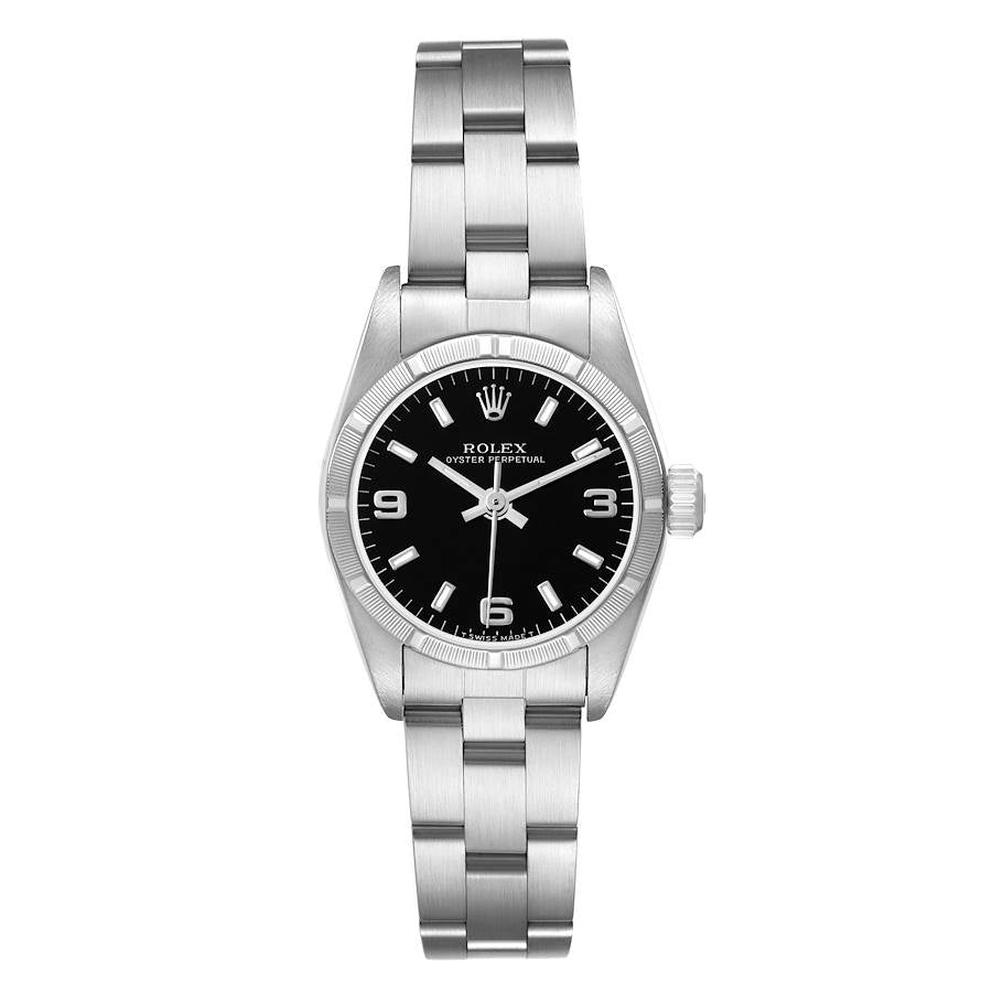 Rolex Oyster Perpetual Black Dial on Oyster Ref. 67230 Papers 1997