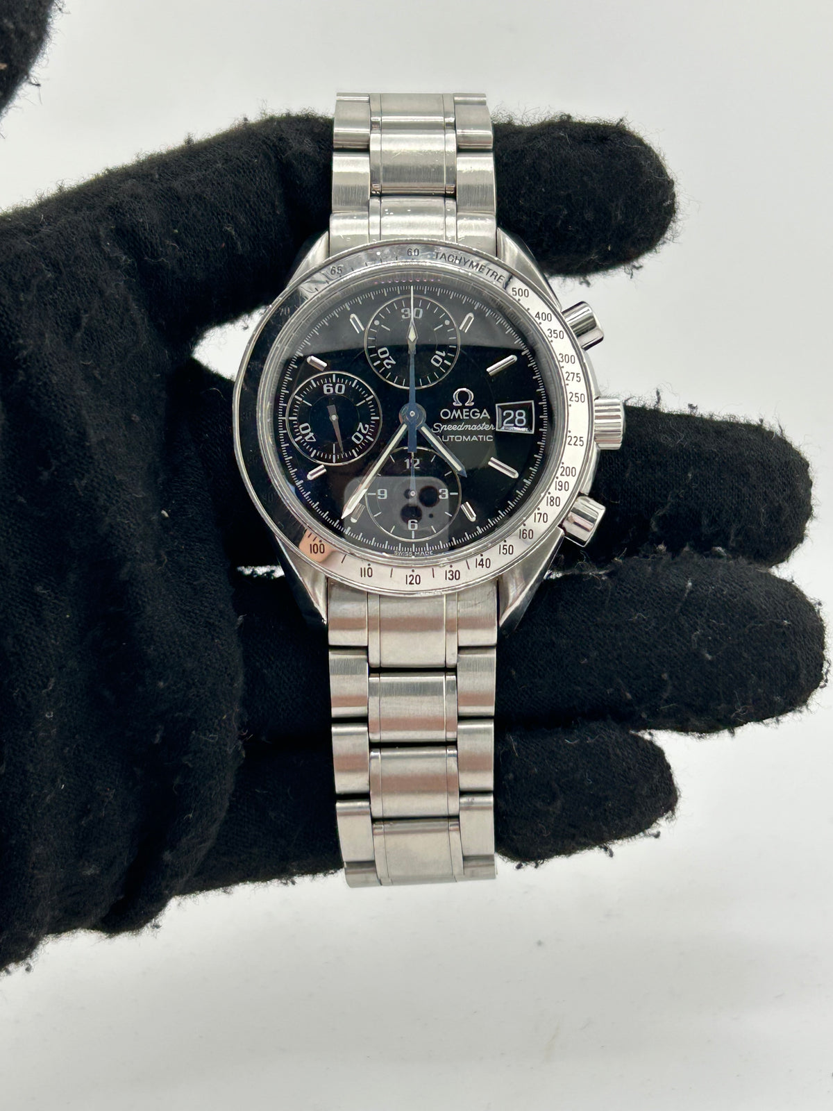 Omega Speedmaster Black Dial on Stainless Steel Bracelet Ref. 3513.50.00 — view 2