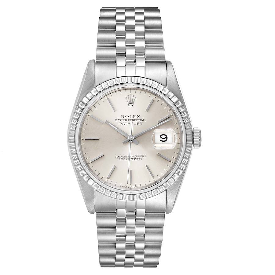 Rolex Datejust Silver Stick Dial on Jubilee Ref. 16220 1991
