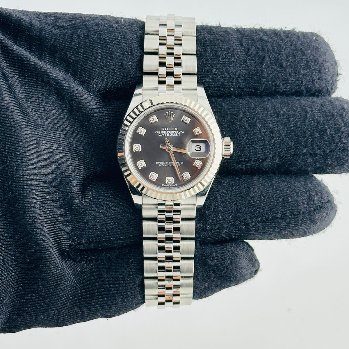 Rolex Datejust Lady Rhodium Diamond Dial on Jubilee Ref. 279174 Card 2019 — view 3