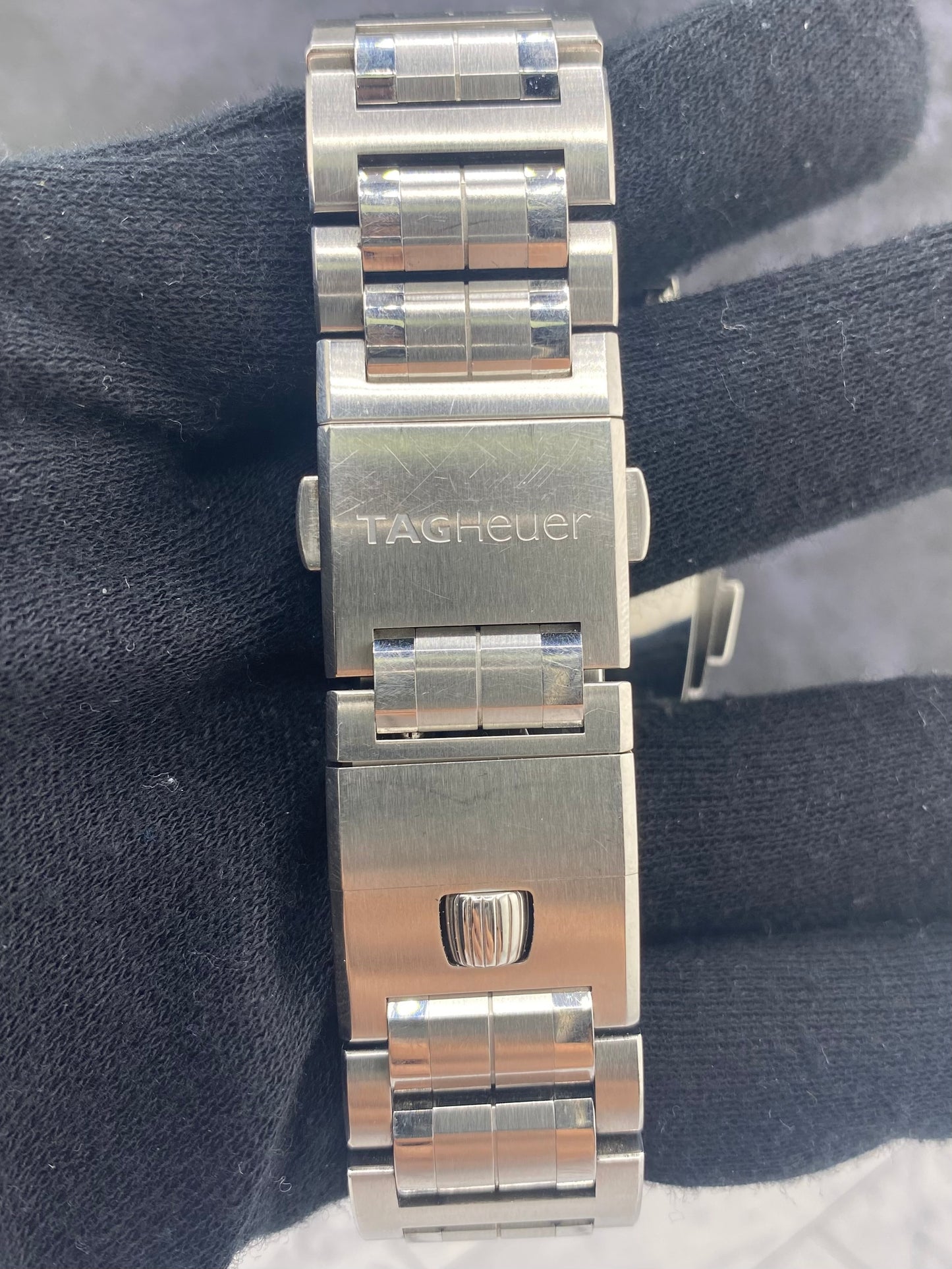 Tag Heuer Monaco LS Black Dial on Stainless Steel Bracelet Ref. CAL2110.BA0781 — view 3