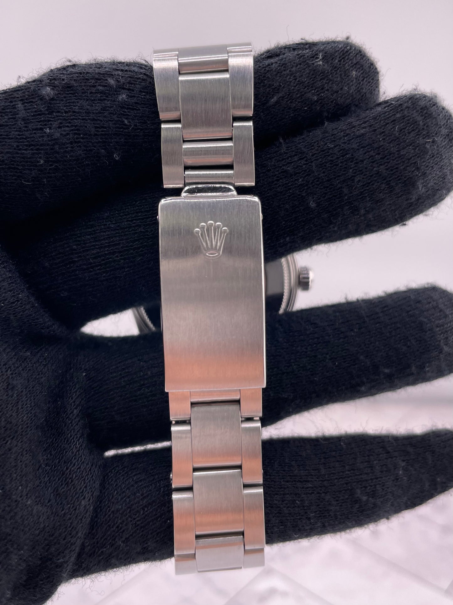 Rolex Oyster Perpetual Date Silver Stick Dial on Oyster Ref. 15000 1987 — view 4