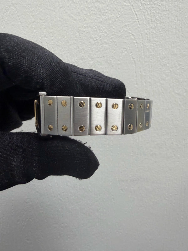 Cartier Santos Octagon Cream Roman Dial Ref 187902