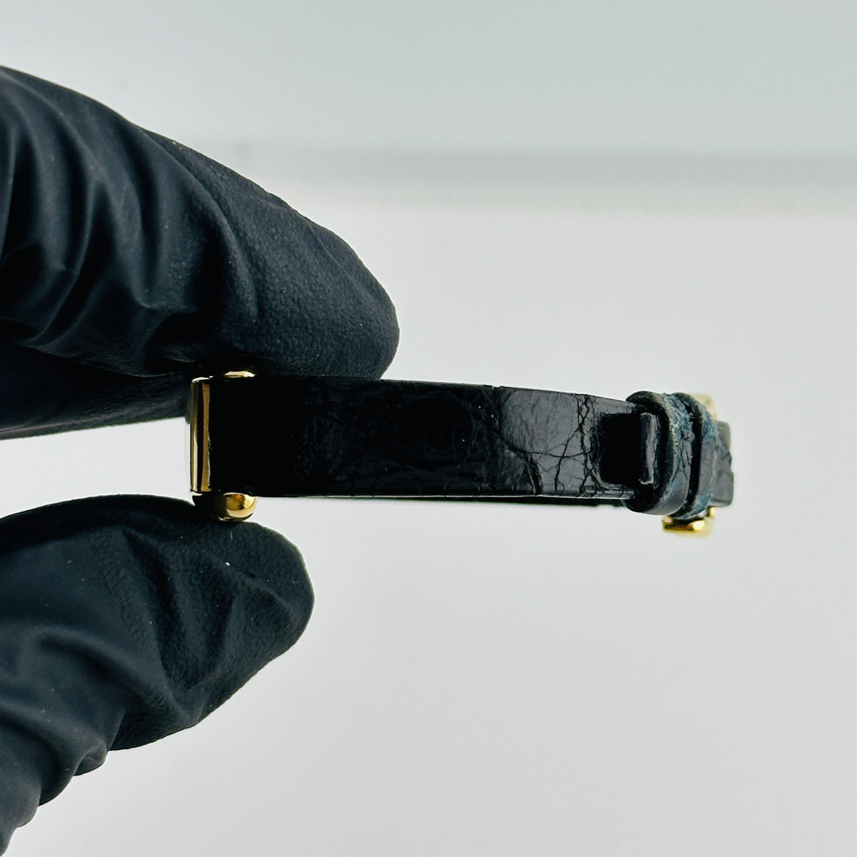 Cartier Tank Mini Allongee Silver Roman Numerals Dial on Leather Band Ref. 2443 Complete 2000 — view 5