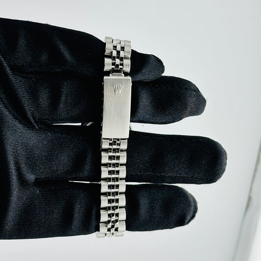 Rolex Datejust Lady Silver Stick Dial on Jubilee Ref. 69174 Papers 1985 — view 2