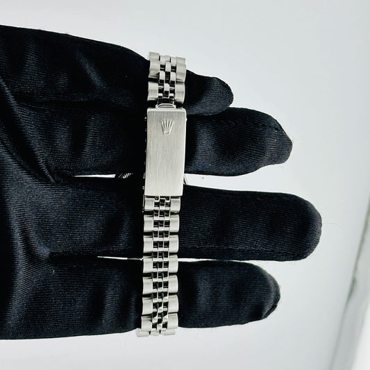 Rolex Datejust Lady Silver Stick Dial on Jubilee Ref 69174 with Papers 1985