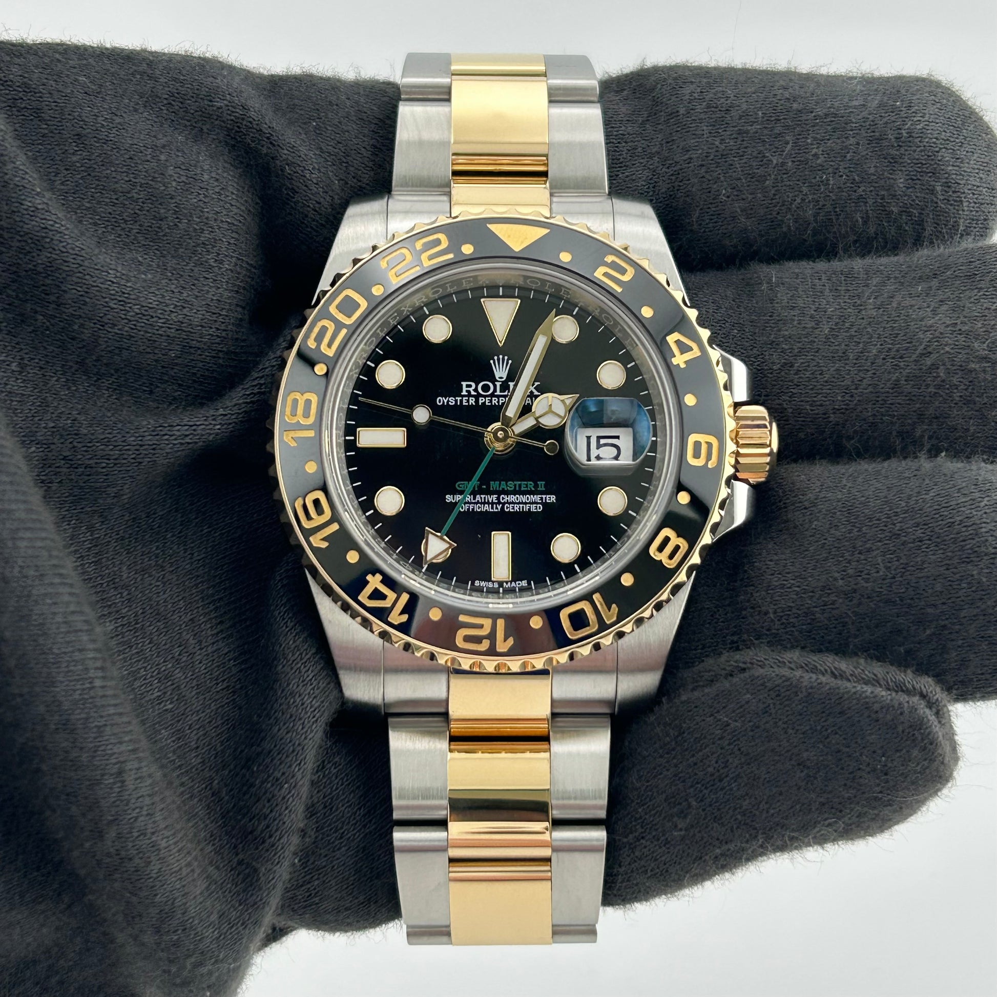 Rolex GMT-Master II Black Dial on Oyster Ref. 116713LN Card — view 2