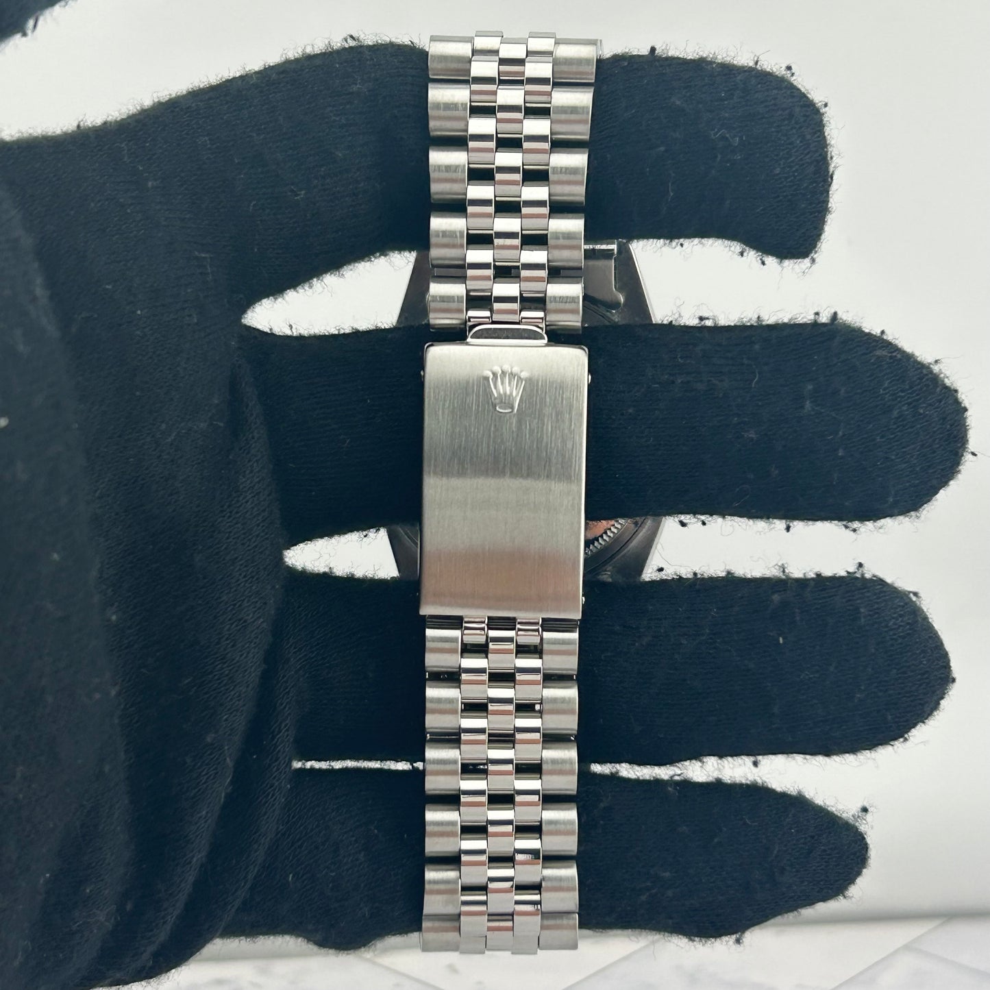 Rolex Datejust Silver Stick Dial on D Link Jubilee Bracelet Ref. 16030 1979 — view 4