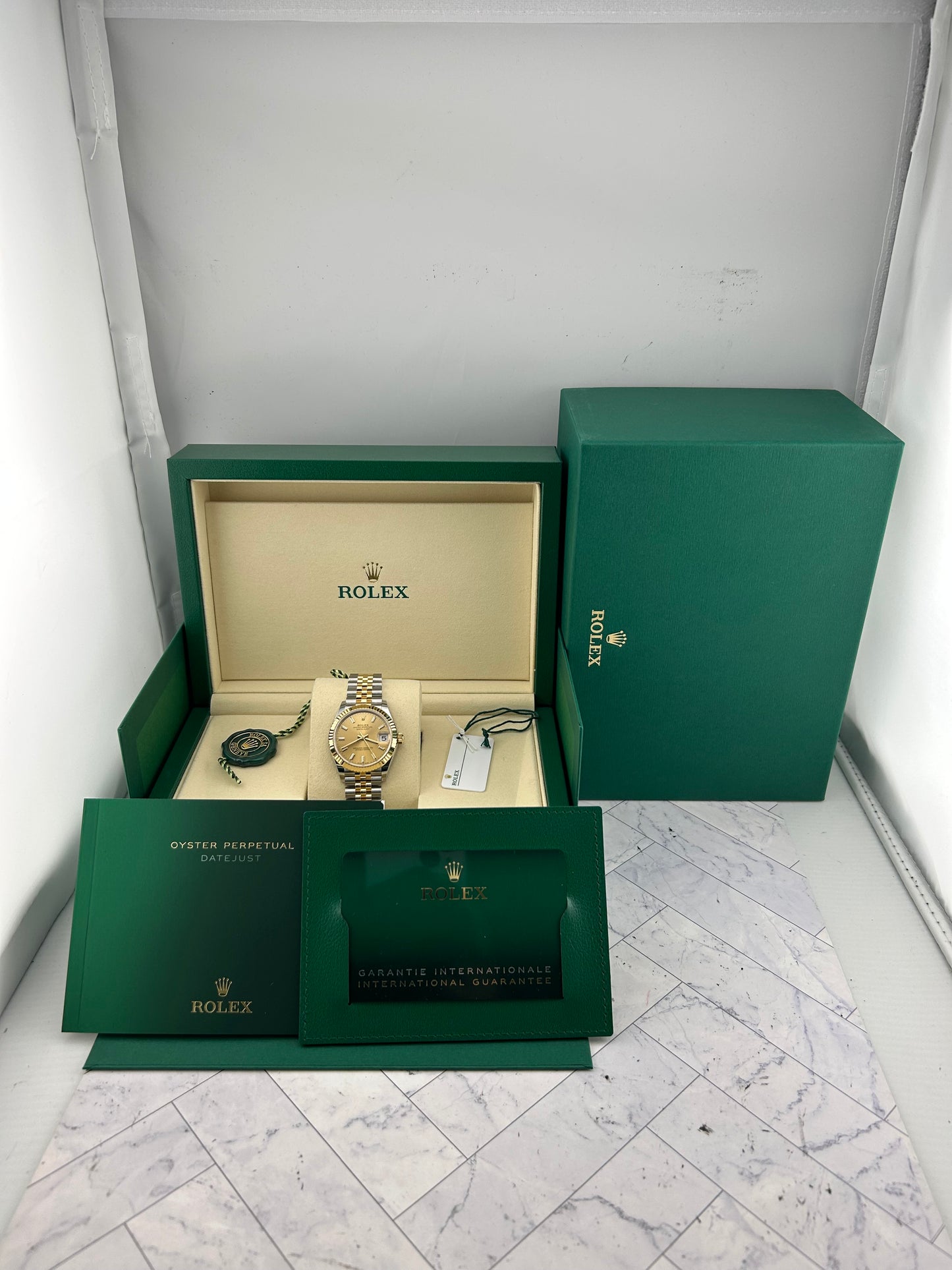 Rolex Datejust 31 Champagne Index Dial on Jubilee D Link Ref. 278273 Card 2026 — view 7