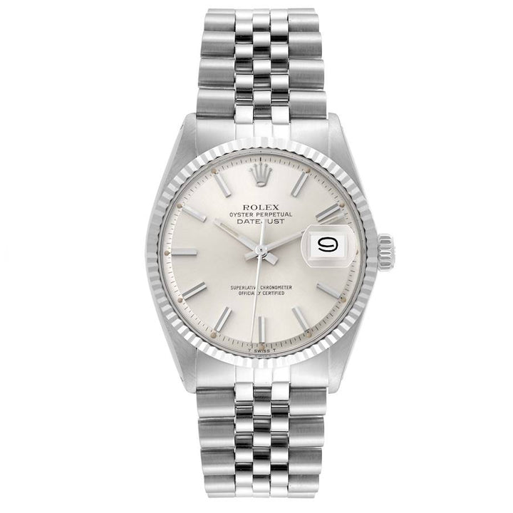 Rolex Datejust Silver Stick Dial on Jubilee Ref. 1603 1967
