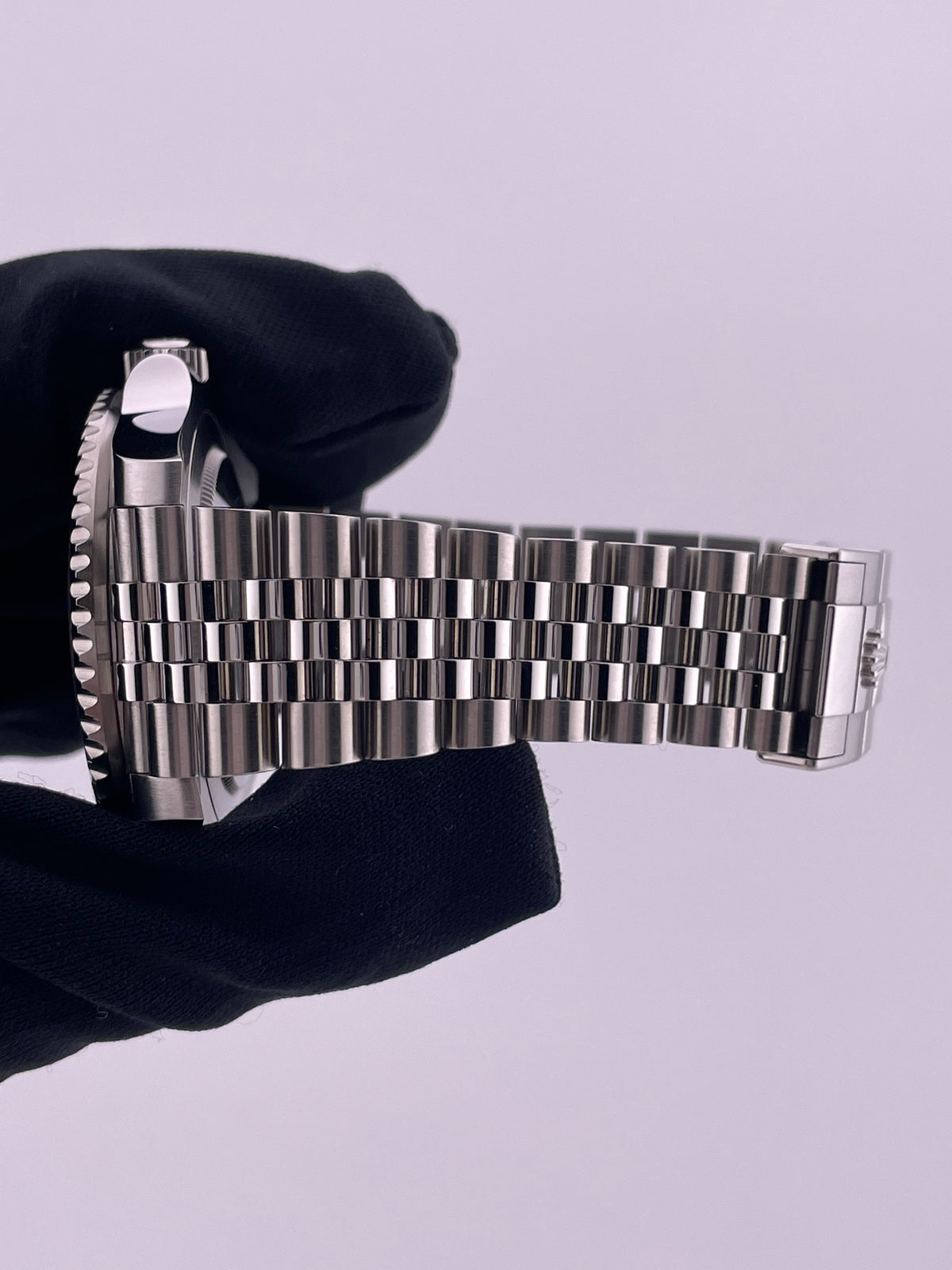Rolex GMT-Master II Batgirl Black Dial on Jubilee Ref. 126710BLNR Card 2024 — view 5