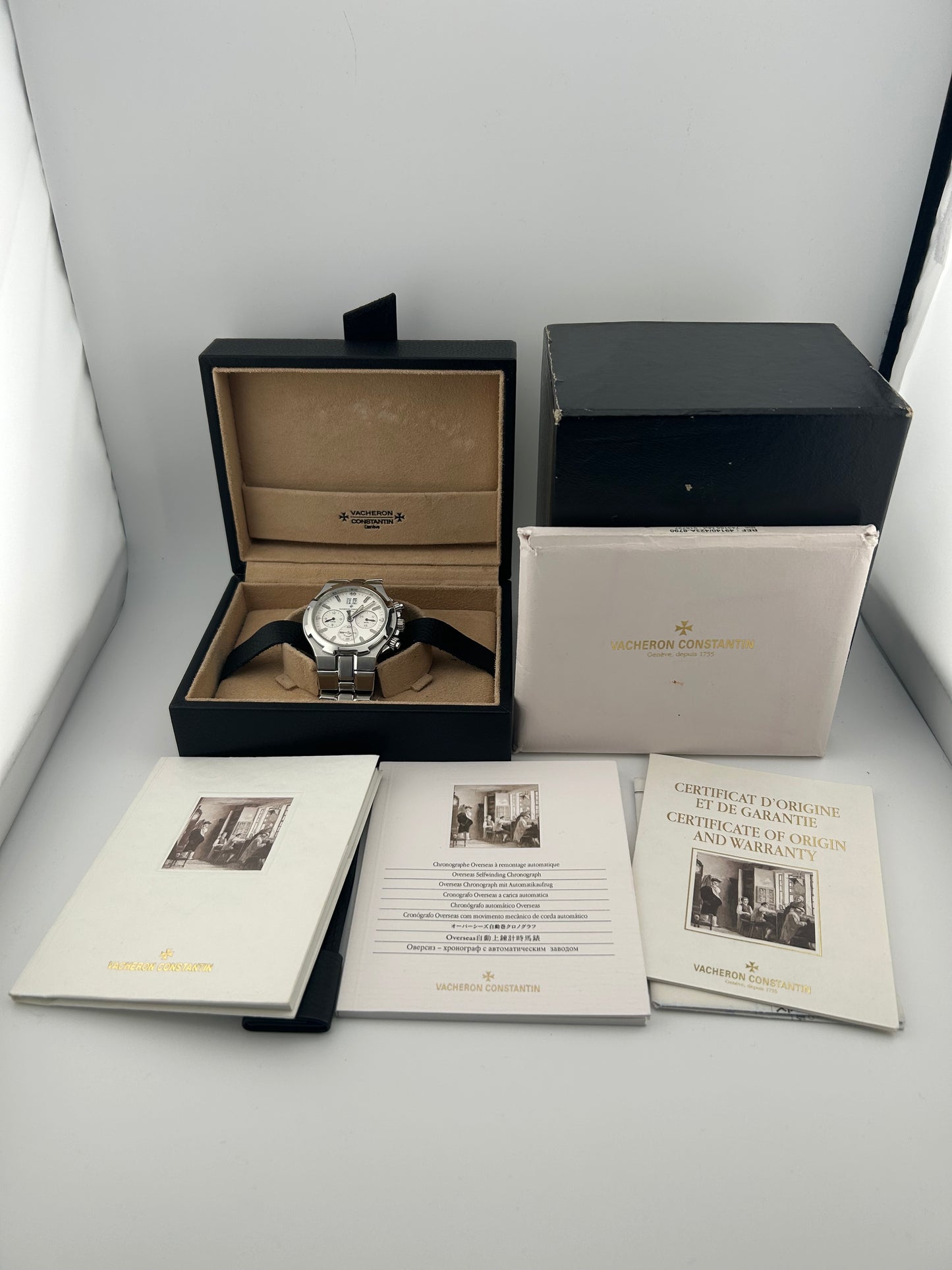 Vacheron Constantin Overseas Silver Dial on Stainless Steel Ref. 49140/423A-8790 Complete 2004 — view 7