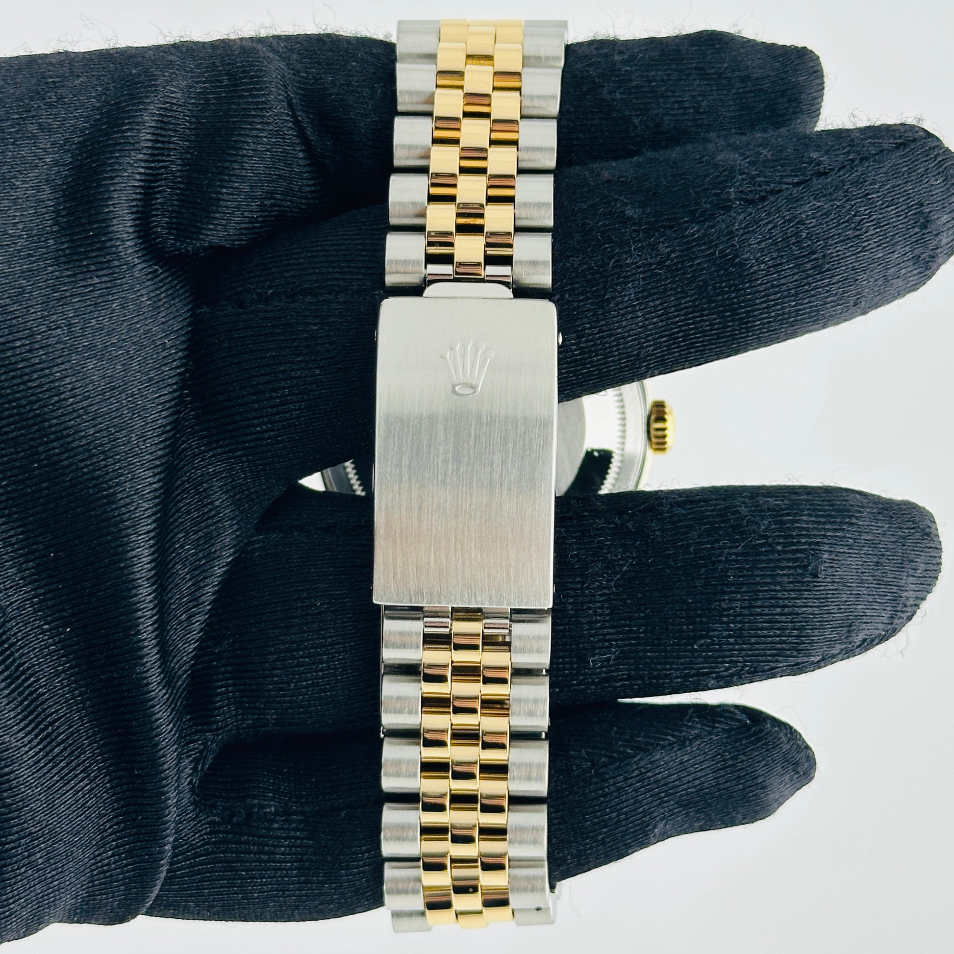 Rolex Datejust Champagne Stick Dial on D Link Jubilee Bracelet Ref. 16263 1991 — view 3