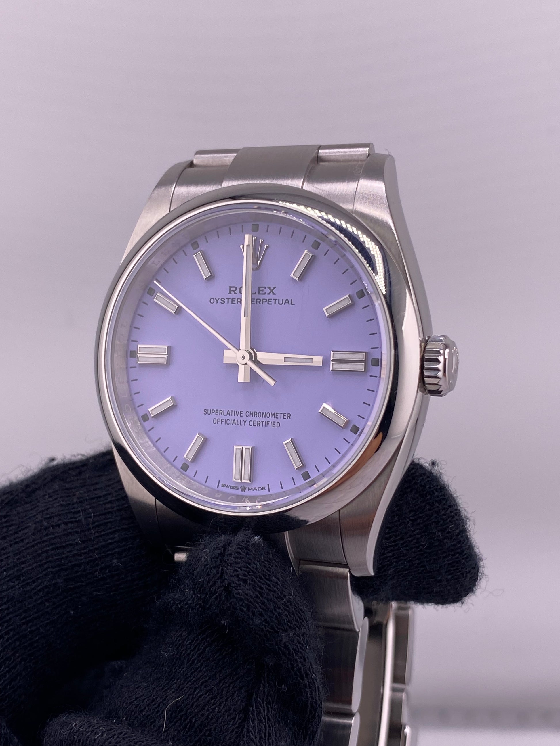 Rolex Oyster Perpetual Lavender Dial on Oyster Ref. 126000 Card 2025 — view 2