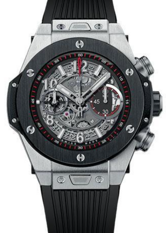 Hublot Big Bang Unico Gray Skeleton Dial on Black Rubber Band Ref. 411.NM.1170.RX with Box