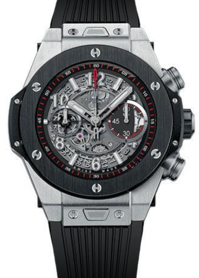 Hublot Big Bang Unico Gray Skeleton Dial on Black Rubber Band Ref. 411.NM.1170.RX with Box