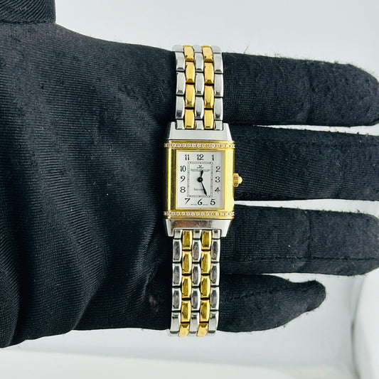 Jaeger Le Coultre Reverso Florale Silver Arabic Dial on 2 Tone Ref. 265.5.08/Q2655120 — view 2